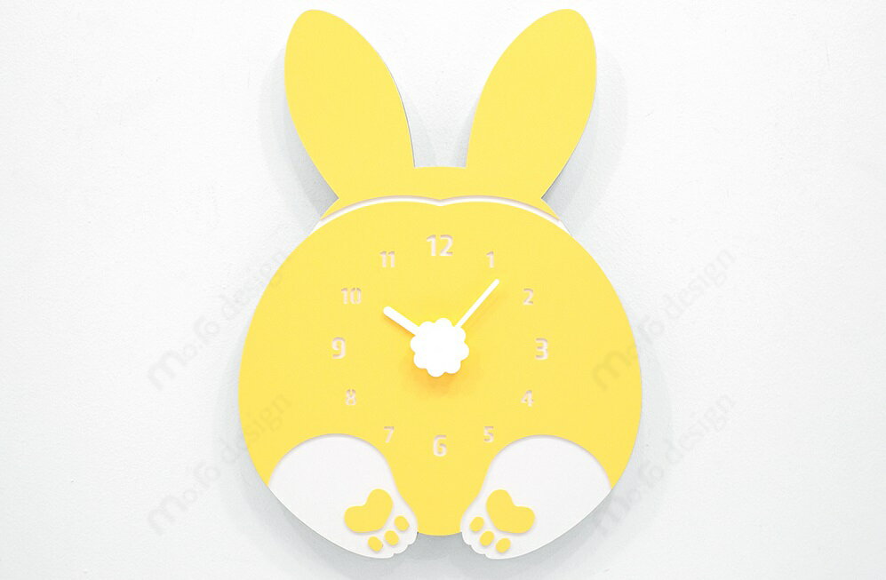 壁掛け時計 CHUBBY HIP（ウサギ）ハン