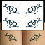 Υϡ/ǻܤΥ֥롼()ۥե ȥ[temporary tattoos] RCPۻġϡ롡֡ϥ󡡥٥ȡݥȡӡ󡡤ؤʢ  heart arrow