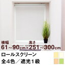 ロールスクリーン SHADE 遮光1級（遮光率99.99％以上／完全遮光） 【横幅61〜90cm ×　高さ251〜300cm】 オーダー メイド 立川機工製