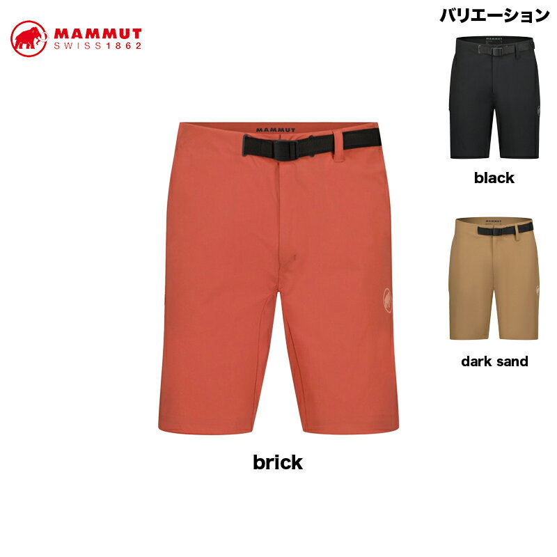 マムート MAMMUT Trekkers 3.0 Shorts AF Men 1023-00473 メンズ パンツ アウトドアウエア black dark sand brick【24春夏】XS S M L XL