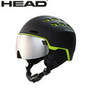 【P10倍】HEAD ヘッド 19-20 ヘルメット RADAR col black/lime スキー スノーボード ヘルメット バイザー付 323409 [SKIAC]【7/23 18時から8/6 10時まで】