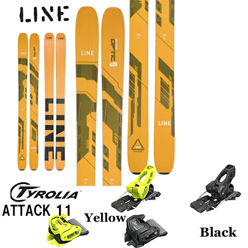 【旧モデルスキー板 ビンディングセット】ライン LINE ブレイド オプティック BLADE OPTIC 114 金具付き2点セット(TYROLIA ATTACK 11 GW)