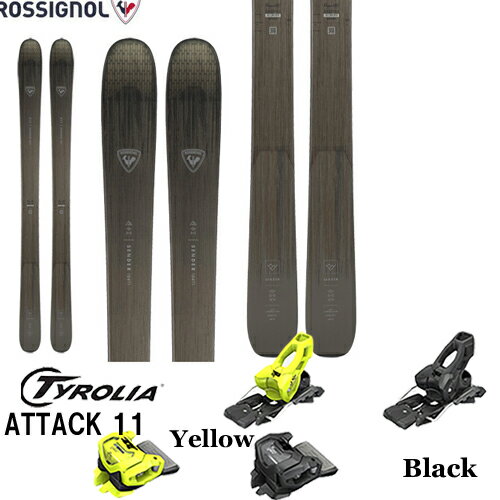 スキー板 旧モデル ロシニョール ROSSIGNOL SENDER 104 TI 金具付き2点セット(TYROLIA ATTACK 11 GW) 23-24モデル