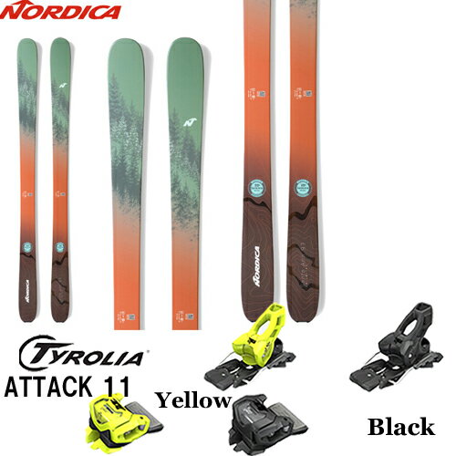 スキー板 ノルディカ NORDICA 23-24 SANTA ANA UNLIMITED 93 金具付き2点セット( TYROLIA ATTACK 11 GW)
