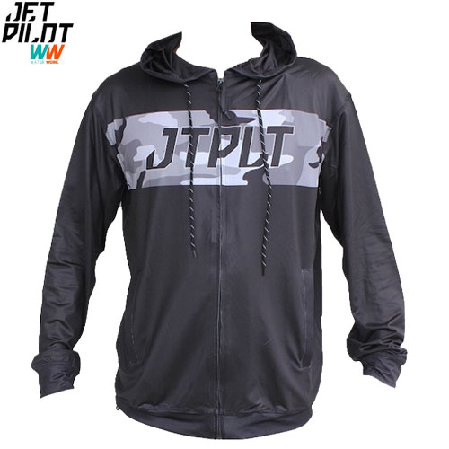 ジェットパイロット JETPILOT RX L/S フロントジップ ラッシュフーディー (ブラック) JA21613[WS]【期間限定ポイント5倍】