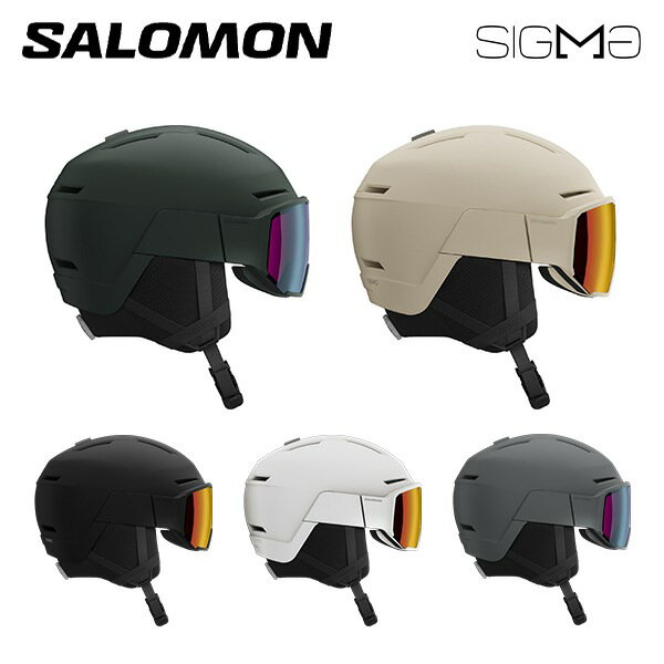 ■商品情報■ ▼SALOMON：OSMO SIGMA / オスモシグマ▼商品説明「テ?サ?インを犠牲にすることなく、 利便性、快適性を重視」使いやすさ、快適性、スタイルか?完璧に融合したハ?イサ?ーヘ ルメット。EPS4D とメリノライナーにはリサイクル素材を 採用し、頭の形状に合わせてフィット感を簡単に微調整て?き るカスタムタ?イアルを搭載。▼サイズ・S 53-56cm・M 56-59cm・L 59-62cm▼スペック・重量：540g・SHELL：In-Mold・SAFETY：EPS4D・FIT：Custom Dial V | MaxFit | Oval fit・VENTILATION：Adjustable ventilation | Airflow concept・OTHER FEATURES：40% recycled materials・VISOR：Sigma | 1 visor included【ご注文前にご確認ください】 ※メーカーカタログ公表値、スペック、商品画像のため仕様変更のある場合もございます。予めご了承願います。 ※在庫には店頭展示品も含まれております。 ※擦れや箱の潰れが見られる場合がございますので、状態の確認をご希望の方はお問い合わせください。 ※店頭・他ネットモールと共有在庫のため、ご注文のタイミングにより完売している場合がございます。 ※当社運営店舗間にて同商品を複数ご注文いただいた際、キャンセルにてご対応させていただく場合がございます。 ※使用済み、タグ紛失商品の返品交換はお受け致しかねます。（パドルクラブ）