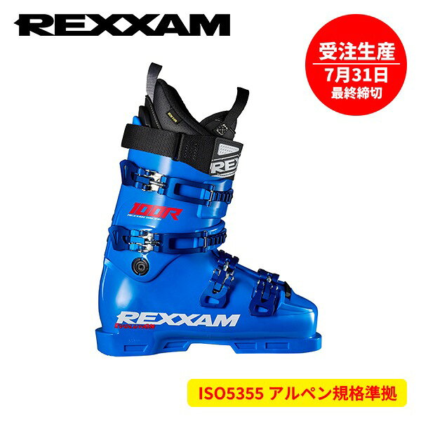 ■商品情報■ REXXAM REVOシリーズは、日本人の足型に合わせた設計と「Auto Fit System」により、高いフィット感と操作性を両立したブーツライン。シェルの複数フレックスポイント構造とREVO POSITION思想により、足に自然にフィットしながら効率的なパワー伝達と安定したコントロール性を実現する。SIZE:22.0-27.5FLEX:100LAST:92 (Slim)mm【ご注文前にご確認ください】 ※メーカーカタログ公表値、スペック、商品画像のため仕様変更のある場合もございます。予めご了承願います。 ※在庫には店頭展示品も含まれております。 ※擦れや箱の潰れが見られる場合がございますので、状態の確認をご希望の方はお問い合わせください。 ※店頭・他ネットモールと共有在庫のため、ご注文のタイミングにより完売している場合がございます。 ※当社運営店舗間にて同商品を複数ご注文いただいた際、キャンセルにてご対応させていただく場合がございます。 ※使用済み、タグ紛失商品の返品交換はお受け致しかねます。（パドルクラブ）