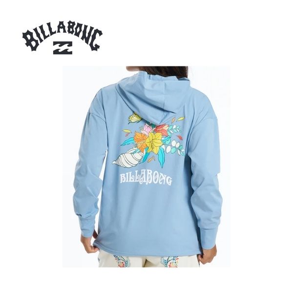 ■商品情報■ 世界中から選ばれたアーティストとのコラボレーションコレクション“BILLABONG GALLERY”。今季はLUISE ONOによるコレクションを展開。水陸両用の高機能素材、SURF FLEXを使用したジップアップフーディー。バックには巻き貝に寄り添うように咲く百合の花束を組み合わせた"Shell Bloom"という名称のイラストをプリントしました。裾に搭載したドローコードで、着丈の調節が可能。また、袖にはサムホールを付け、襟は高めの設定しているので、日焼け対策も万全。前振りにした脇からのライン上にシームポケットを搭載。優れた伸縮性、キックバック性、吸水速乾性、UPF50＋を備え、サーフィンやランニング、ヨガ、サップなど様々なアクティブシーンで活躍してくれます。素材ポリエステル 100%【ご注文前にご確認ください】 ※メーカーカタログ公表値、スペック、商品画像のため仕様変更のある場合もございます。予めご了承願います。 ※こちらの商品は数に限りがあるため、単品での販売はお受けできかねます。 ※単品でのご注文はこちらでキャンセル致します。 パドルクラブ運営の他店舗にてスキー板をご注文いただいている場合は、その旨備考欄にてお知らせください。 ※こちらの商品はビンディング単体となります。 滑走には別途板が必要となりますのでご注意ください。 ※適合するブレーキサイズがご不明・ご不安な場合はお問合せください。 ※在庫には店頭展示品も含まれております。 ※擦れや箱の潰れが見られる場合がございますので、状態の確認をご希望の方はお問い合わせください。 ※店頭・他ネットモールと共有在庫のため、ご注文のタイミングにより完売している場合がございます。 ※当社運営店舗間にて同商品を複数ご注文いただいた際、キャンセルにてご対応させていただく場合がございます。 ※使用済み、タグ紛失商品の返品交換はお受け致しかねます。（パドルクラブ）
