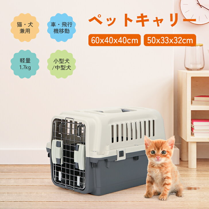 楽天skisopgo【最大2000円OFFクーポン】即納 犬用ハードクレート　猫 キャリー キャリーケース　犬 ペット ペットキャリーバッグ コンテナ キャリーケース　キャリー 猫 犬 小動物 クレート ハードキャリー ペットクレート ペットケンネル IATA基準（hqa80010）