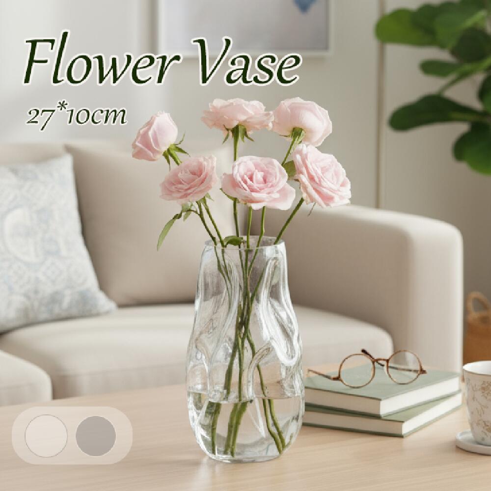 【スーパーセール~500円OFF！】花瓶 ガラス 花器 一輪挿し おしゃれ フラワーベース 小さい 10cm かわいい クリア 北欧 円 送料無料 花器 おしゃれ インテリア 透明 新生活 リビング 寝室 玄関 書斎 窓辺 食卓