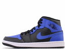 NIKE AIR JORDAN 1 MID 554724-077iCL GA W[_ 1 ~bh ubN/nCp[ C-zCgBLACK/HYPER ROYAL-WHITE