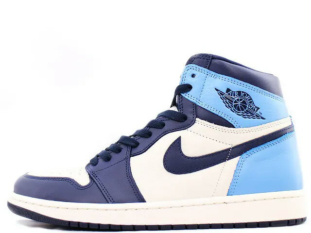 樂天商城 - 【2019年製】NIKE AIR JORDAN 1 RETRO HIGH OG SAIL/OBSIDIAN-UNIVERSITY BLUE 555088-140ナイキ エアジョーダン 1 レトロ ハイ OG セイル/オブシディアン-ユニバーシティブルー