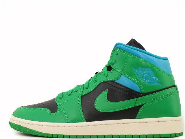 NIKE WMNS AIR JORDAN 1 MID BQ6472-033ナイキ ウィメンズ エア ジョーダン 1 ミッド ブラック/ラッキーグリーン-アクアトーンBLACK/LUCKY GREEN-AQUATONE