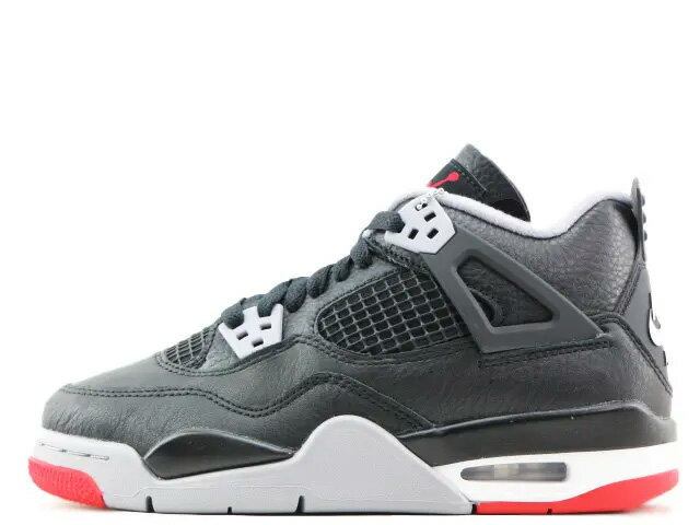 【レディースサイズ】NIKE AIR JORDAN 4 RETRO GS BLACK/FIRE RED-CEMENT GREY FQ8213-006ナイキ エア ジョーダン 4 レトロ グレードスクール ブラック/ファイアレッド-セメント-グレー