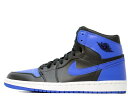 NIKE AIR JORDAN 1 RETRO iCL GA W[_ 1 g BLACK/ROYAL BLUE