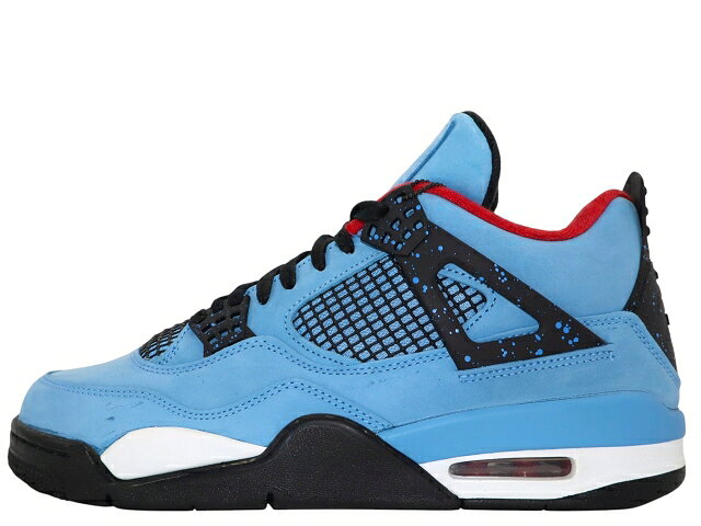 NIKE AIR JORDAN 4 RETRO "TRAVIS SCOTT" 308497-406ナイキ エア ジョーダン 4 レトロ "トラビス・スコット/カクタスジャック" ユニバーシティブルー/ブラックUNIVERSITY BLUE/BLACK