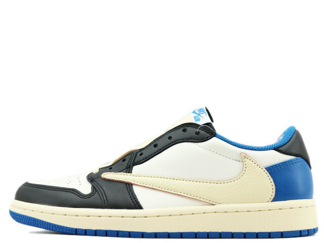 NIKE AIR JORDAN 1 RETRO LOW OG SP DM7866-140ナイキ エアジョーダン1 レトロ ロー オリジナル SP フラグメントデザイン/トラビス スコット セイル/ミリタリーブルー/ブラック TRAVIS SCOTT /FRAGMENT SAIL/MILITARY BLUE-BLACK