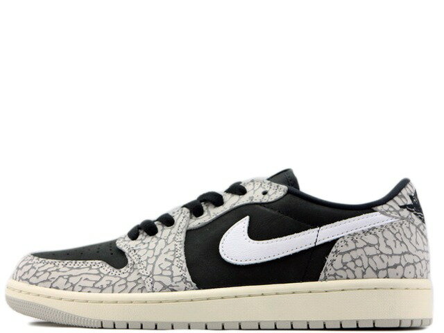 樂天商城 - 【レディースサイズ スニーカー】NIKE WMNS AIR JORDAN 1 RETRO LOW OG CZ0775-001ナイキ ウィメンズ エア ジョーダン 1 ロー オリジナル ブラック/モスリン-テックグレー-ホワイトBLACK/MUSLIM-TECH GREY-WHITE