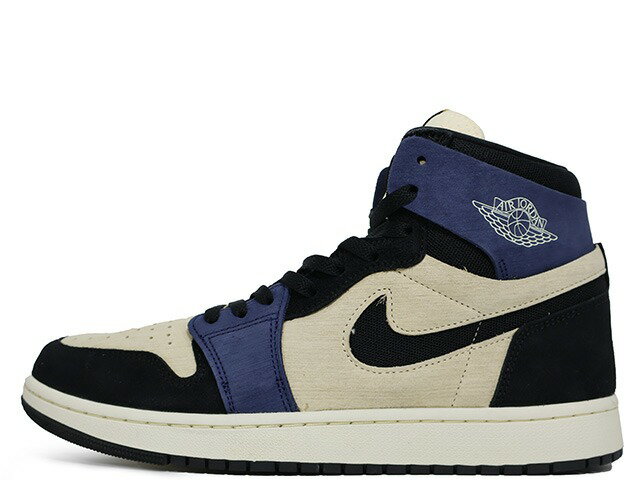 NIKE WMNS AIR JORDAN 1 ZOOM AIR CMFT DV1305-104ナイキ ウィメンズ エア ジョーダン 1 ズーム エア コンフォート モスリン/ブラック-ブラックエンドブルーMUSLIN/BLACK-BLACKEND BLUE