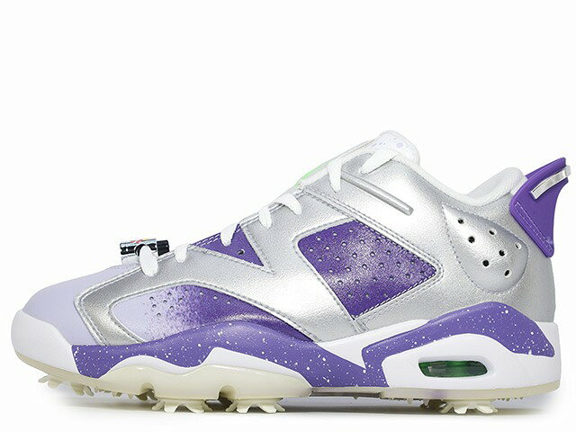 樂天商城 - NIKE AIR JORDAN 6 LOW G NRG U23 FD0205-055ナイキ エア ジョーダン 6 ロー ゴルフ メタリックシルバー/オキシゲン パープル