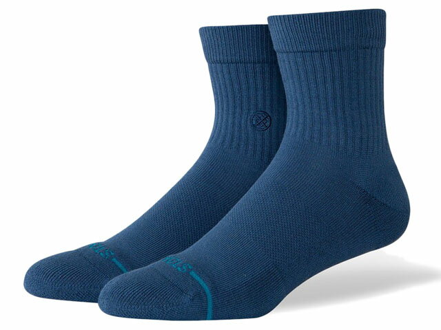 樂天商城 - 【SOCKS】STANCE SOCKS ICON QUARTER スタンス ソックス アイコン クォーター ダークロイヤル 靴下 A356A21IQTDRY