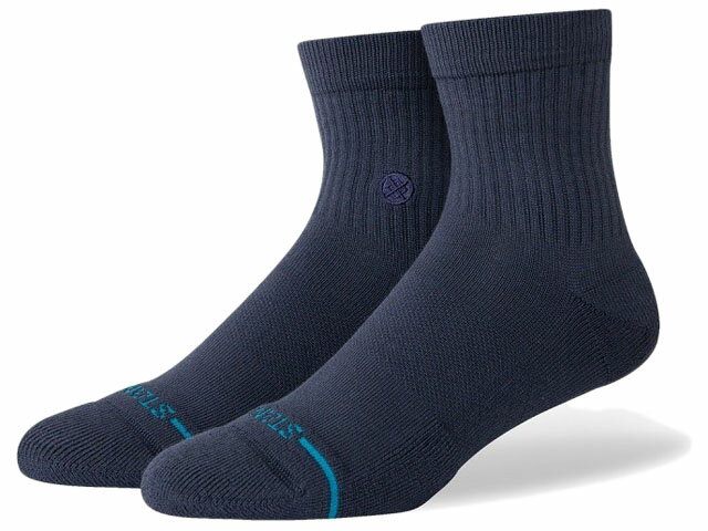 樂天商城 - 【SOCKS】STANCE SOCKS ICON QUARTER スタンス ソックス アイコン クォーター ネイビー 靴下 A356A21IQTNVY