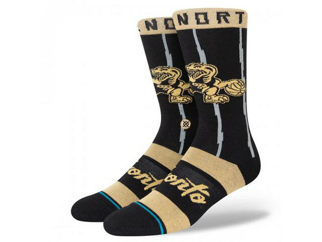 樂天商城 - 【SOCKS】STANCE SOCKS NBA NBA RAPTORS CITY EDITION 2022 スタンス トロント・ラプターズ シティー エディション 2022 黒 靴下 A545D21RAPBLK