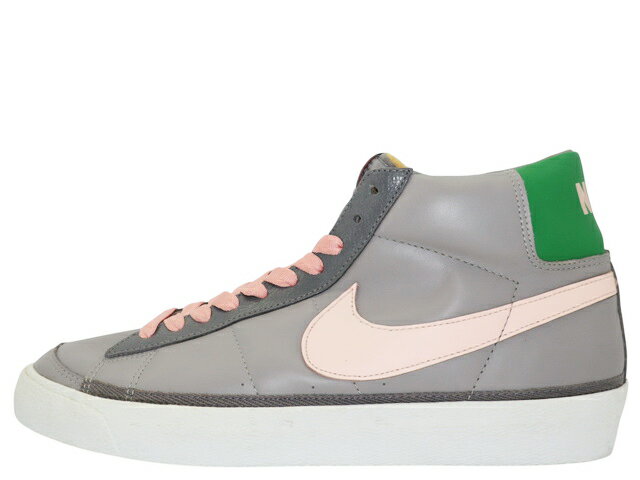 樂天商城 - NIKE BLAZER MID 77 VNTG 306972-061ナイキ ブレザー ミッド ミディアムグレー/ストームピンク/ライトグラファイト/クラシックグリーン（インソールアーガイル柄）MEDIUM GREY/STORM PINK-LIGHT GAPHITE-CLASSIC GREEN