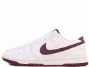 NIKE DUNK LOW RETRO DV0831-102ナイキ ダンク ロー レトロWHITE/NIGHT MAROON-WHITE