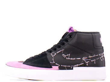 NIKE SB ZOOM BLAZER MID EDGE DA2189-002ナイキ スケートボーディング ズーム ブレーザー ミッド エッジ LBLACK/PINK RISE-WHITE