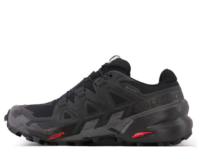 樂天商城 - SALOMON SPEEDCROSS 6 GORE-TEX BLACK/PHANTOM L41738600サロモン スピードクロス ゴアテックス 6 ブラック/ブラック/ファントム
