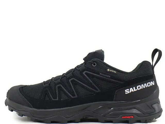 SALOMON X WARD LEATHER GTX L47182300サロモン X ワード レザー ゴア-テックス ブラック/ブラックBLACK/BLACK