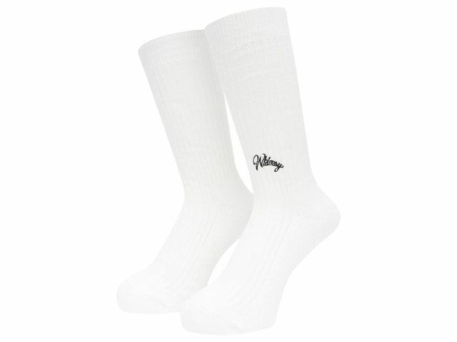 【SOCKS】WHIMSY EMJAY SOCKS ウィムジー エムジェイ ソックス ホワイト 白 靴下