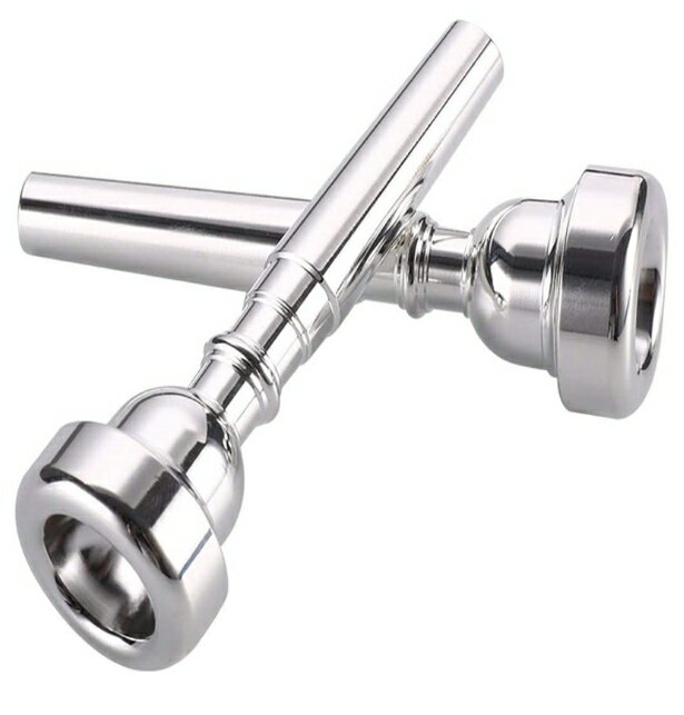 3C/5C/7C 各1本計3本セット トランペット マウスピース シルバー 吹奏楽 練習用