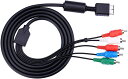 PS2/PS3用 コンポーネントAVケーブル ビデオ/オーディオケーブルコード 互換品 5分線