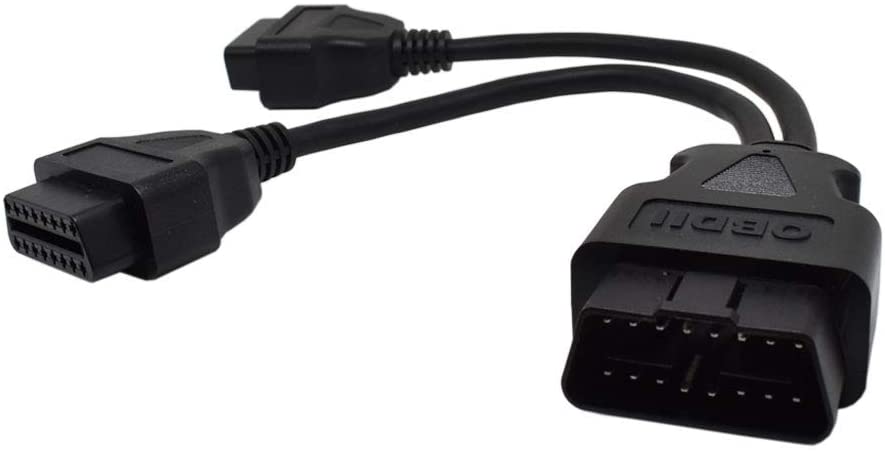 OBD2 分岐ケーブル ポート用16PIN簡単装着 延長ケーブル 電源取り出し コネクター 分配ケーブル カプラ レーダー探知機