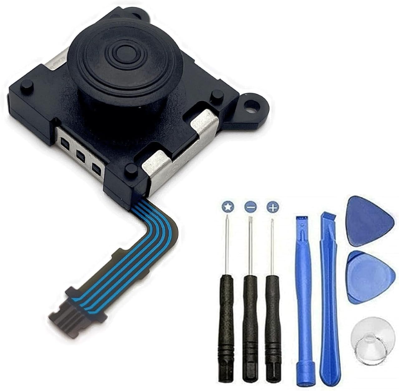 PS Vita 2000 アナログスティック・スライドパッド修理用基板 部品 パーツ L R 互換 黒 ブラック オリジナルウエス スライドパッド