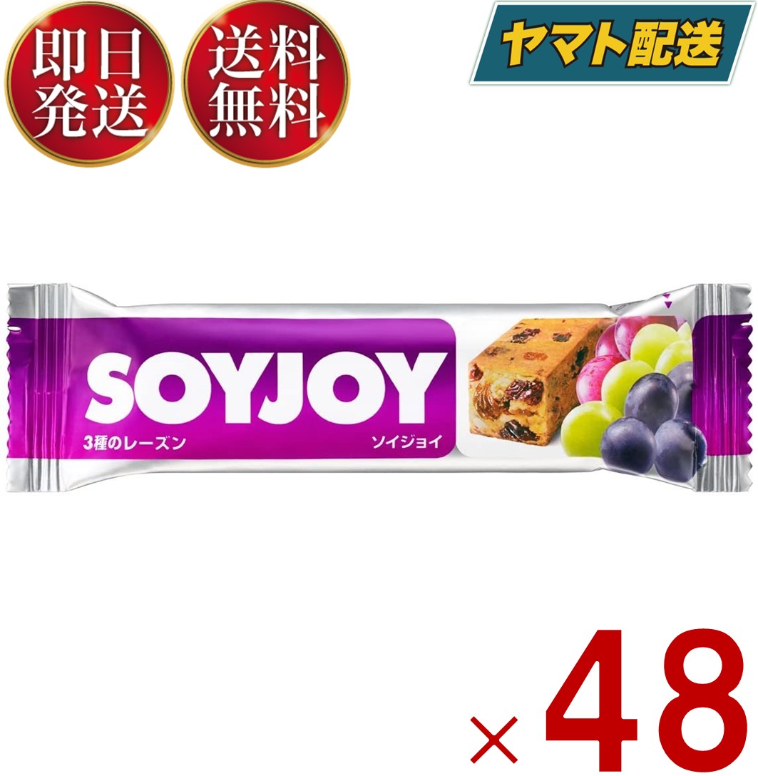 【15日限定！抽選で最大全額ポイントバック】 ソイジョイ 3種のレーズン ダイエット 間食 大豆 昼 休み 会社 持ち運び おやつ soyjoy 大塚製薬 まとめ買い 48個