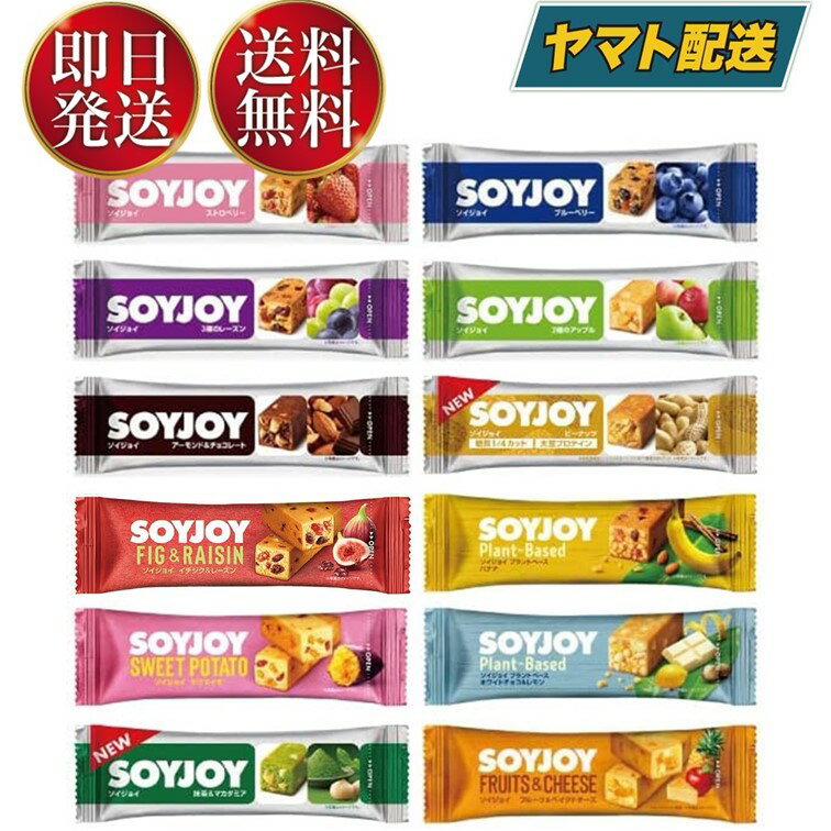 SOYJOY ソイジョイ そいじょい まとめ買い 12種 12本 アソート 食べ比べ セット 大塚製薬 大豆 タンパク質 イソフラボン