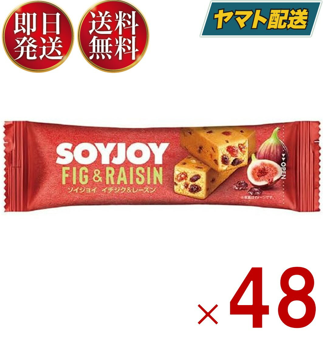 SOYJOY イチジク＆レーズン ソイジョイ そいじょい まとめ買い 大塚製薬 大豆 タンパク質 イソフラボン 48個