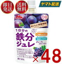 森永乳業 1日分の鉄分ジュレ グレープ ＆ ブルーベリー 100g パウチ 鉄分 ジュレ 果実 ゼリー飲料 鉄分 フルーツ ベ…