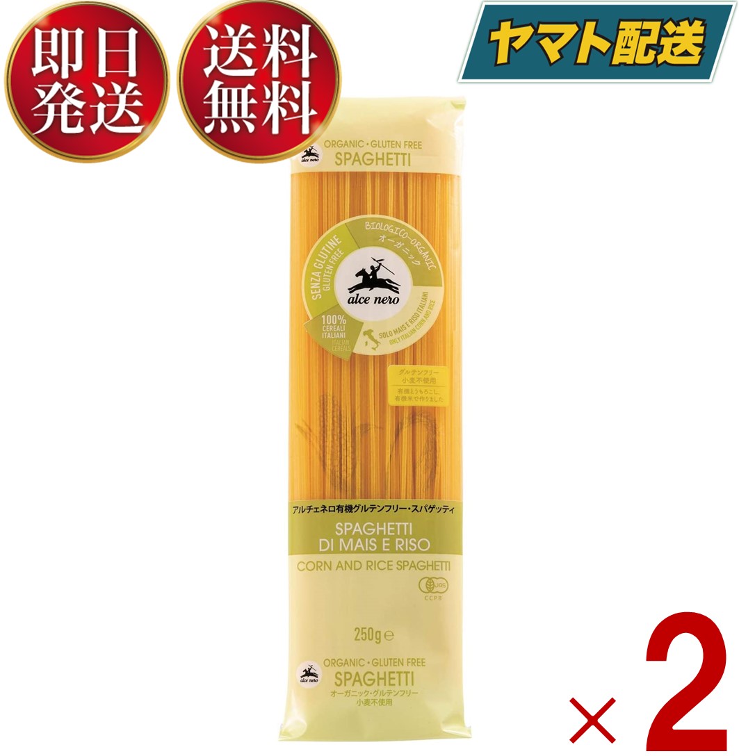 アルチェネロ 有機 グルテンフリー スパゲティ 250g オーガニック イタリア産 小麦不使用 パスタ 2個