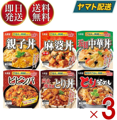 丸美屋 ごはん付き 丼 レトルト ごはん 詰め合わせ まとめ買い セット 送料無料 ギフト 防災 備蓄 常備食 常温保存 学生 仕送り 6種 各3個 18個 丸美屋 ごはん付き 丼 レトルト ごはん 詰め合わせ まとめ買い セット 送料無料 ギフト 防災 備蓄 常備食 常温保存 学生 仕送り 6種 各3個 18個