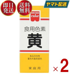 共立食品 食紅 ホームメイド 食用色素 黄 粉末 お菓子作り 5.5g 2個