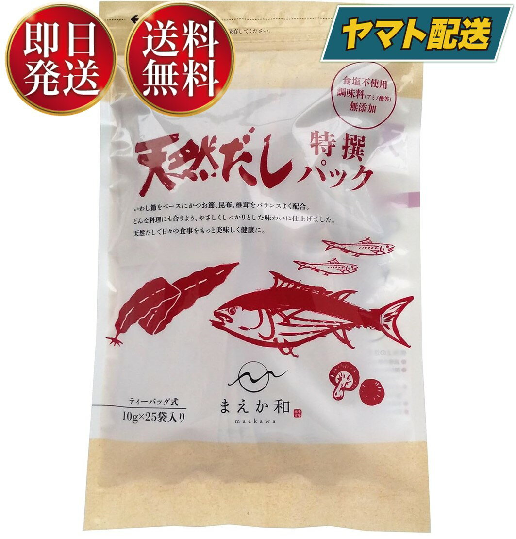  無添加 天然だしパック マエカワ テイスト 特撰 国産 出汁パック だし 250g （10g×25P）