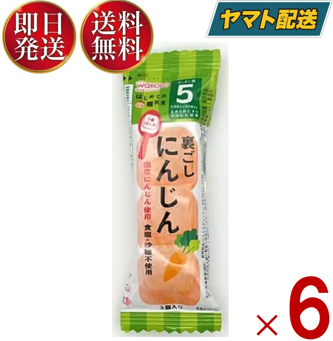 【5日限定 抽選で最大全額ポイントバック】 和光堂 はじめての離乳食 裏ごしにんじん 5か月頃から はじめての 離乳食 りにゅうしょく フリーズドライ にんじん 人参 ニンジン 6個