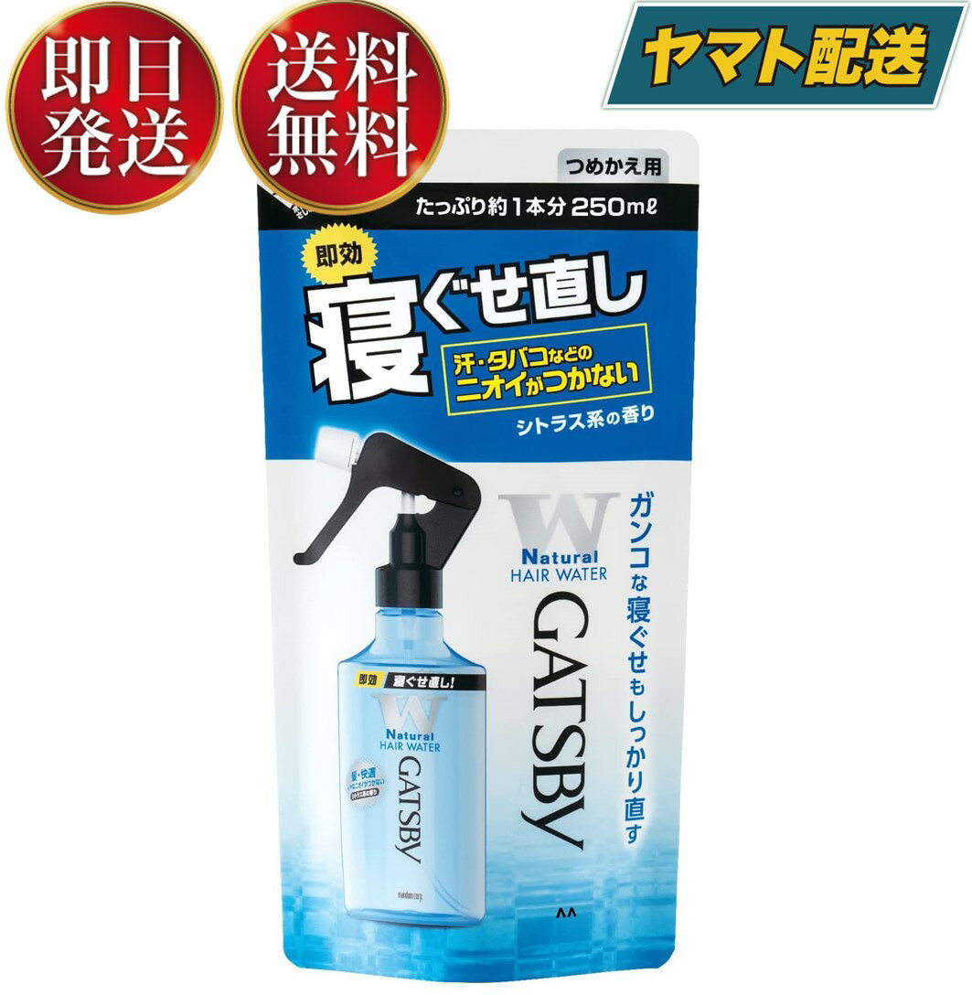 マンダム ギャツビー 寝ぐせ直し ウォーター つめかえ用 250ml 詰め替え GATSBY つめかえ