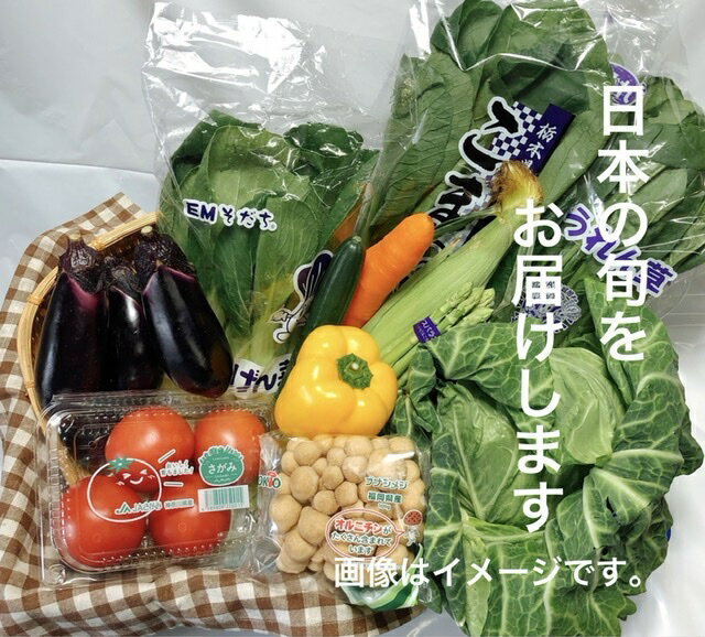 冷蔵便でのお届けとなります。 国産の野菜12種を市場より仕入れ、当日中に発送致します。 果物を必ず1点お入れしています。 産地については市場と相談の上、その時期により変わります。