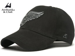 Atributika&Club/アトリブチカ NHLCAP SOLID ※デトロイト レッドウイングス黒※ 【NHLグッツ】 #31610