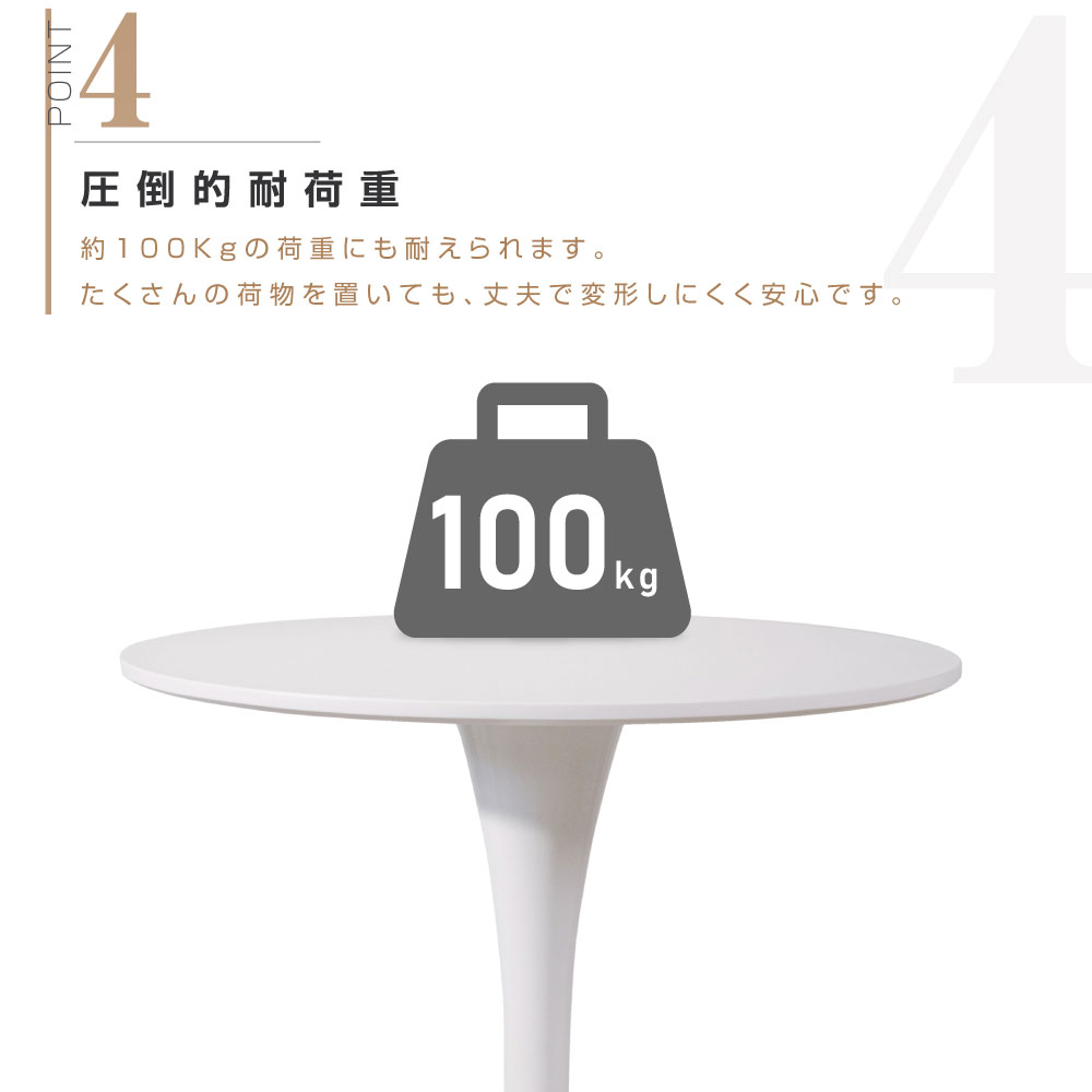 【楽天市場】【3/28 2時迄P5倍】ダイニングテーブル 丸テーブル 白 円型 一人暮らし 幅60cm 丸 カフェテーブル MDF ホワイト